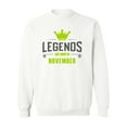 thumbnail image 1 of Legends Born In November Crown Sweatshirt Men -Image by Shutterstock, Male Large, 1 of 4