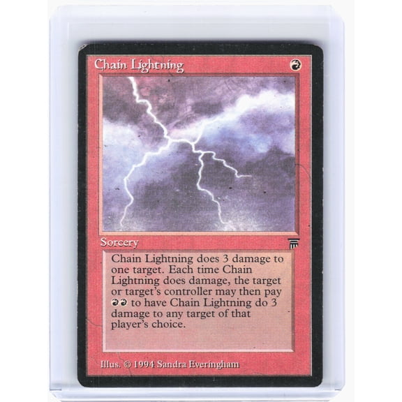 Legends Chain Lightning Nonfoil Common [Damaged]