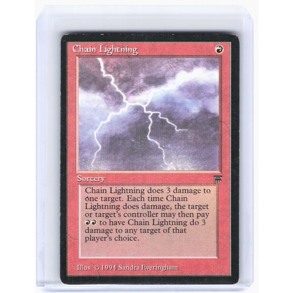 Legends Chain Lightning Nonfoil Common [Damaged]