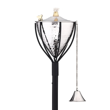 Legends International Amsterdam Tiki Torch Hammered Nickel - 1 Pack