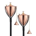 thumbnail image 1 of Legends International Amsterdam Tiki Torch Smooth Copper - 2 Pack, 1 of 5