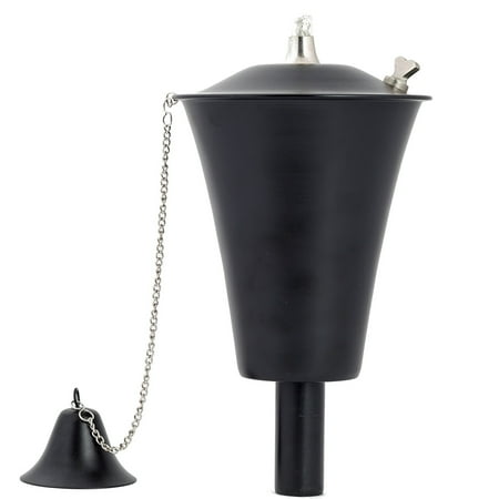 Legends International Kona Style Tiki Torch Smooth Black - 1 Pack