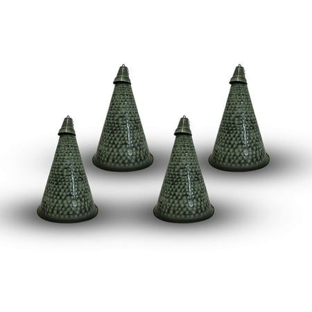 Legends International Small Hawaiian Cone Tabletop Torch Hammered Patina - 4 Pack