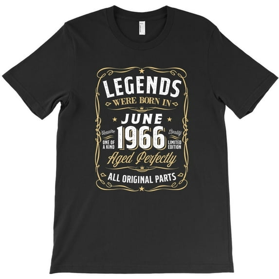 Legends June 1966 Gift 56 Year Old Funny 56th Birthday Gifts Idea H42096 Unisex T-Shirt, Up to 5XL Available