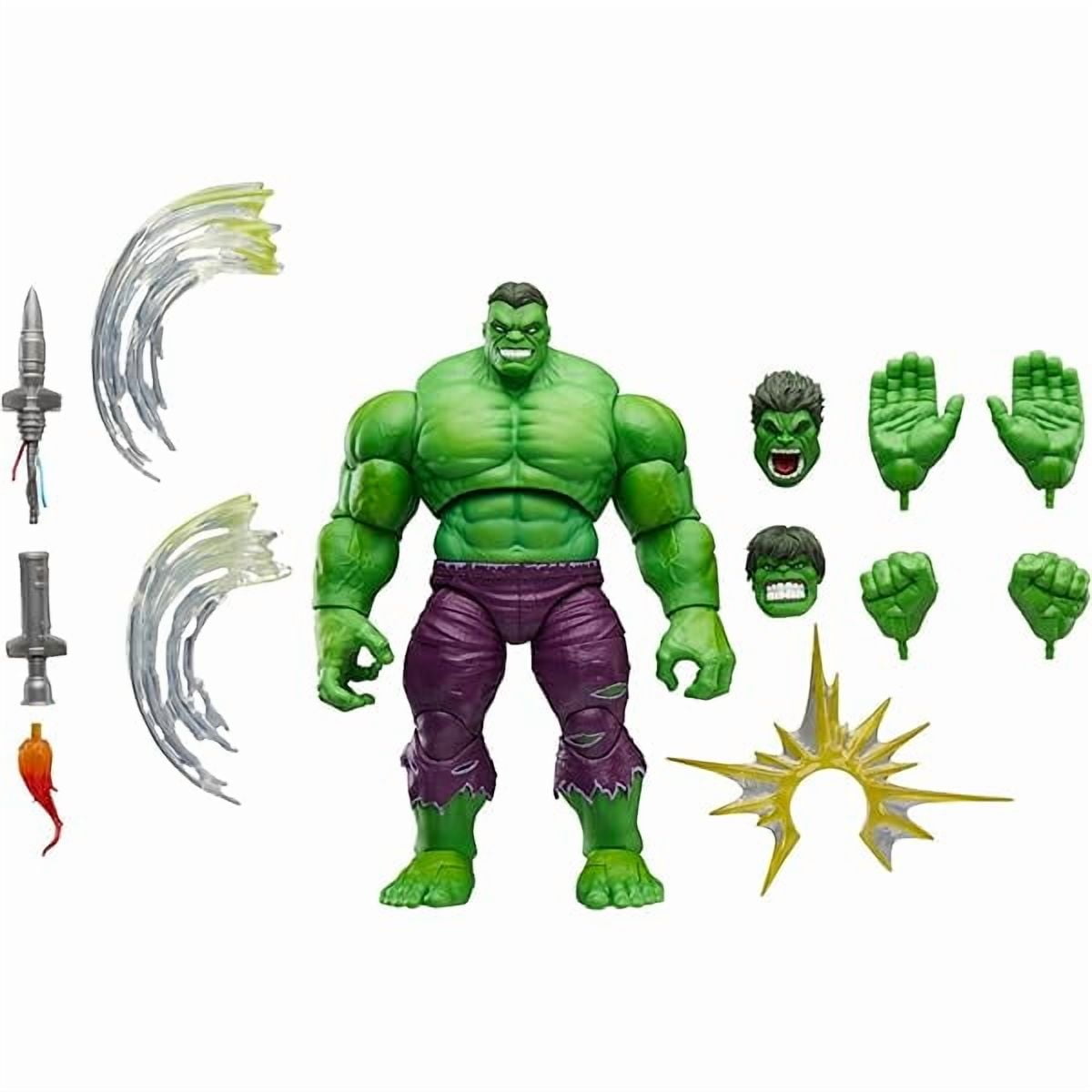 Legends Maximum Series Hulk, Deluxe Hulk Comics Collectible 6-Inch Scale Action Figure with Incredible Articulation and Smashing Accessories