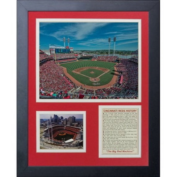 Legends Never Die Cincinnati Reds - Great American Ballpark Framed Memorabilia