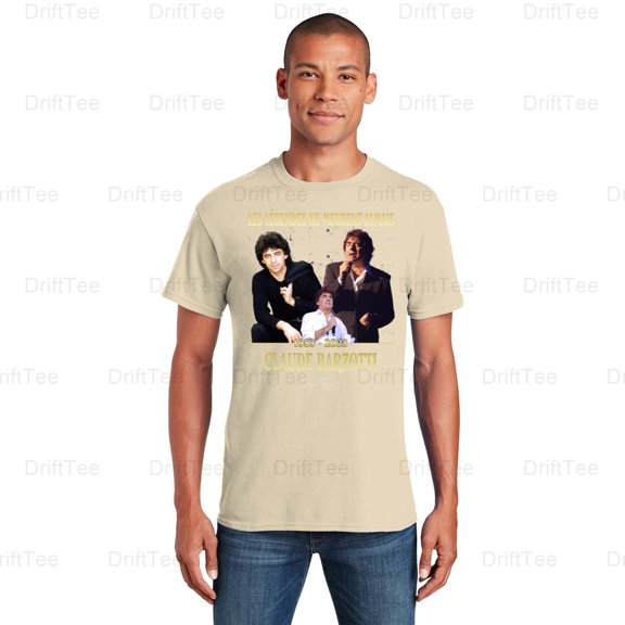 Legends Never Die Claude Barzotti Belgian French Singer Music Fan Chanson T-Shirt Unisex, up to 5XL