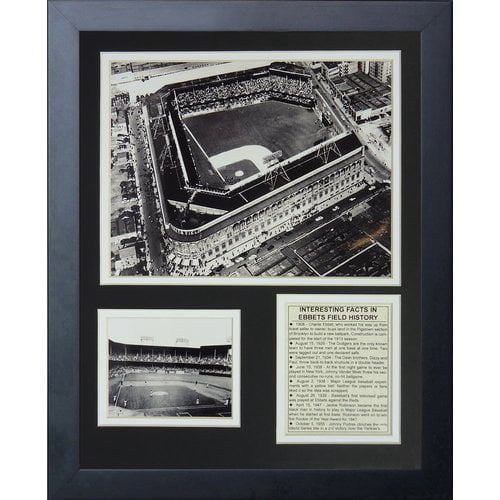 Legends Never Die Ebbets Field - Aerial Framed Memorabilia - Walmart.com