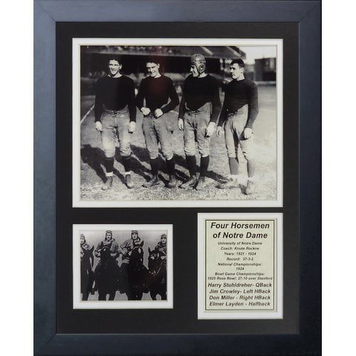Legends Never Die Four Horsemen of Notre Dame Framed Memorabilia