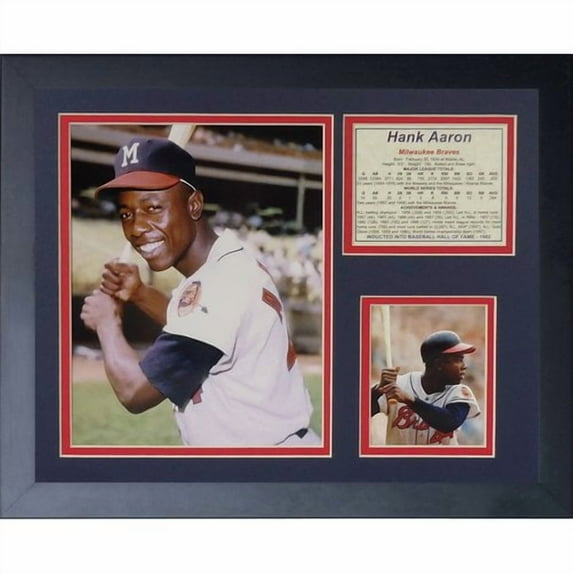 Legends Never Die Hank Aaron - Young Framed Memorabilia