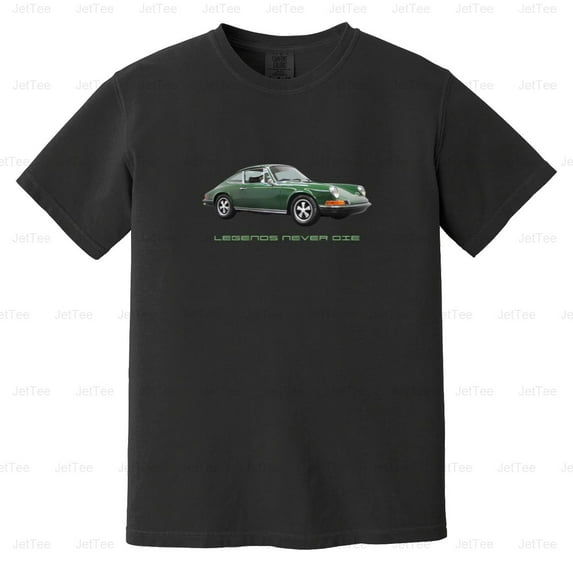 Legends Never Die Porsche 911 Vintage Retro Sports Car German Auto Comfort Color T-Shirt Unisex, up to 4XL