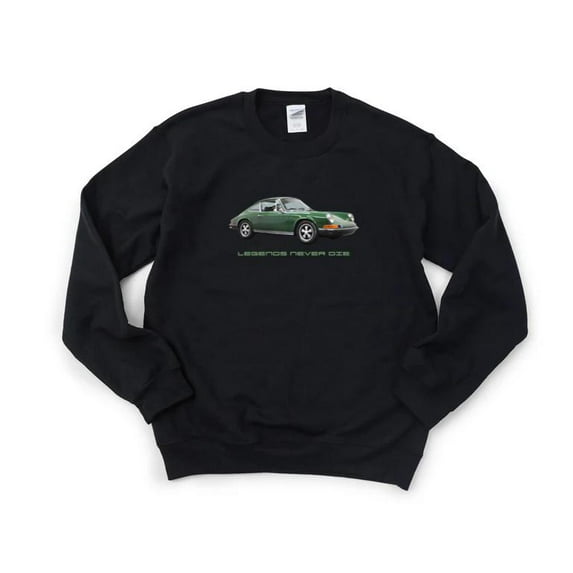 Legends Never Die Porsche 911 Vintage Retro Sports Car German Auto Icon SweatShirt Unisex, up to 5XL