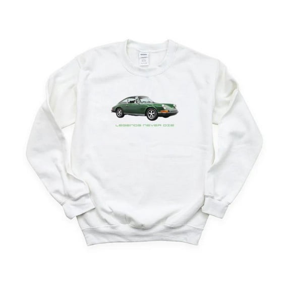Legends Never Die Porsche 911 Vintage Retro Sports Car German Auto Icon SweatShirt Unisex, up to 5XL