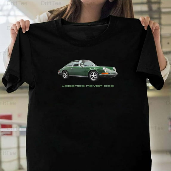 Legends Never Die Porsche 911 Vintage Retro Sports Car German Auto Icon T-Shirt Unisex, up to 5XL