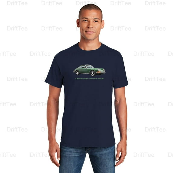 Legends Never Die Porsche 911 Vintage Retro Sports Car German Auto Icon T-Shirt Unisex, up to 5XL