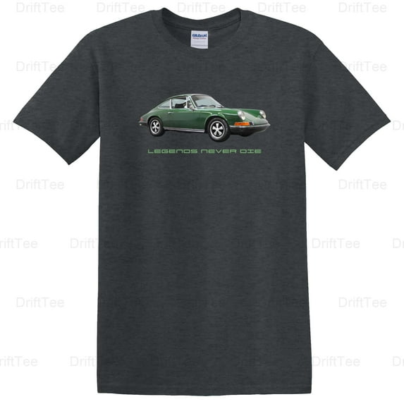 Legends Never Die Porsche 911 Vintage Retro Sports Car German Auto Icon T-Shirt Unisex, up to 5XL