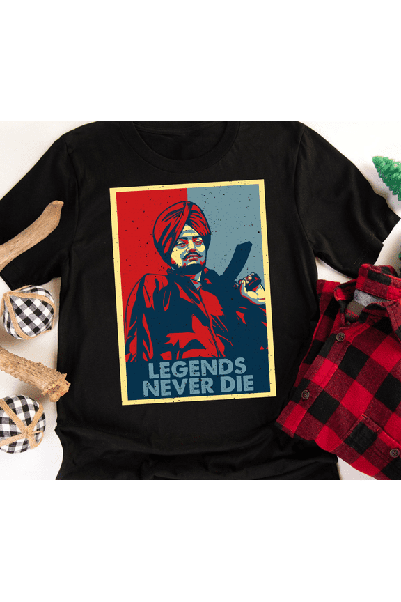 Legends Never Die Sidhu Moosewala T-Shirt, Vintage Moose Wala Forever Shirt, Tribute Rapper Tee, Peace Sidhu Moosewala Shirt