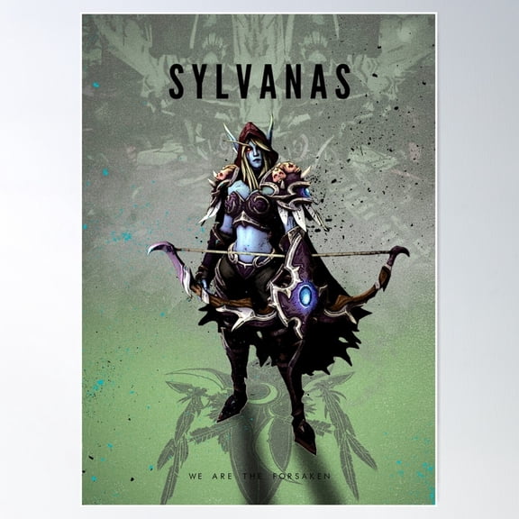 Legends Of Gaming - Sylvanas Poster Wall Art, Modern Wall Decor For Living Room Bedroom, 12x18 UNFRAMED