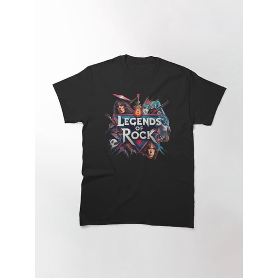 Legends Of Rock II Vintage Metal Band Tribute Classic Album Graphic Unisex T-Shirt up to Size 5XL