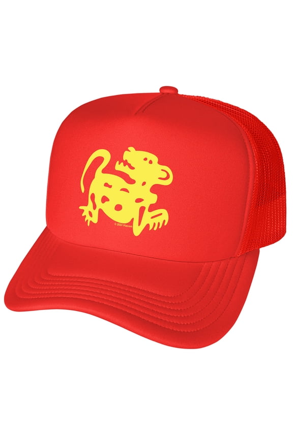 Legends Of The Hidden Temple Red Jaguars Foam Snapback Trucker Hat - Unisex for Men and Women