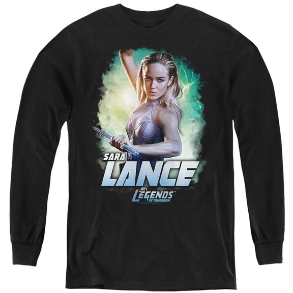 Legends Of Tomorrow Lance Legend Kids Long Sleeve T Shirt (X-Large) for Youth Boys and Girls, Black