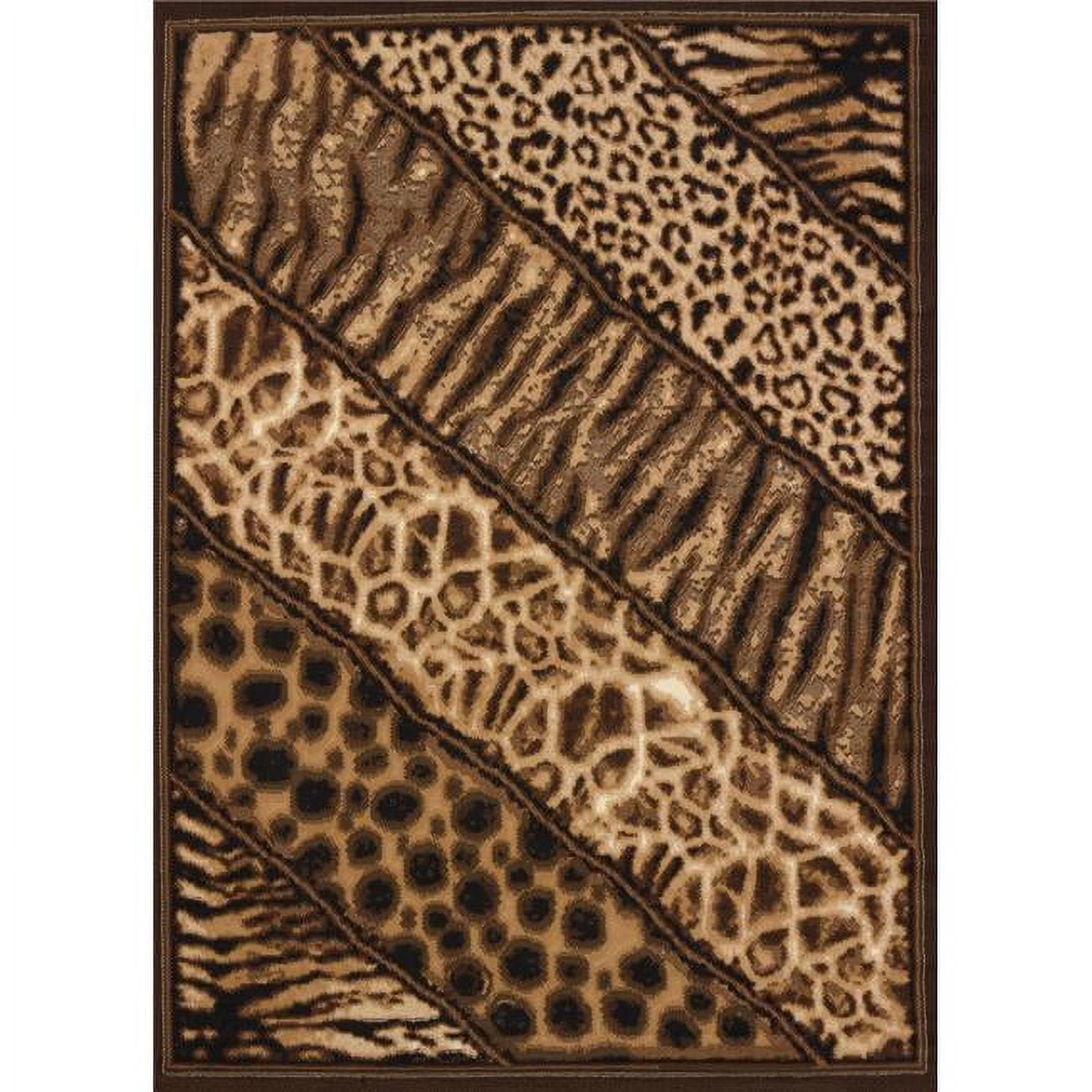 Legends Slanted Safari Area Rug - Multicolor - 5 ft. 3 in. x 7 ft. 2 in ...