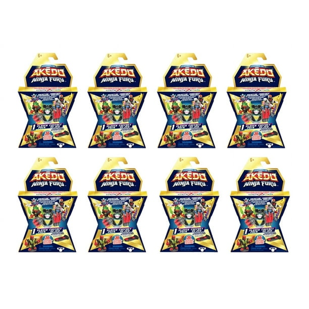 Legends of Akedo Ninja Fury 8-Pack Bundle – Mini Battling