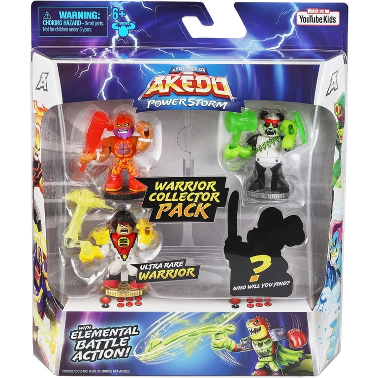 Legends of Akedo PowerStorm Warrior 4-Pack Mini Action Figures for