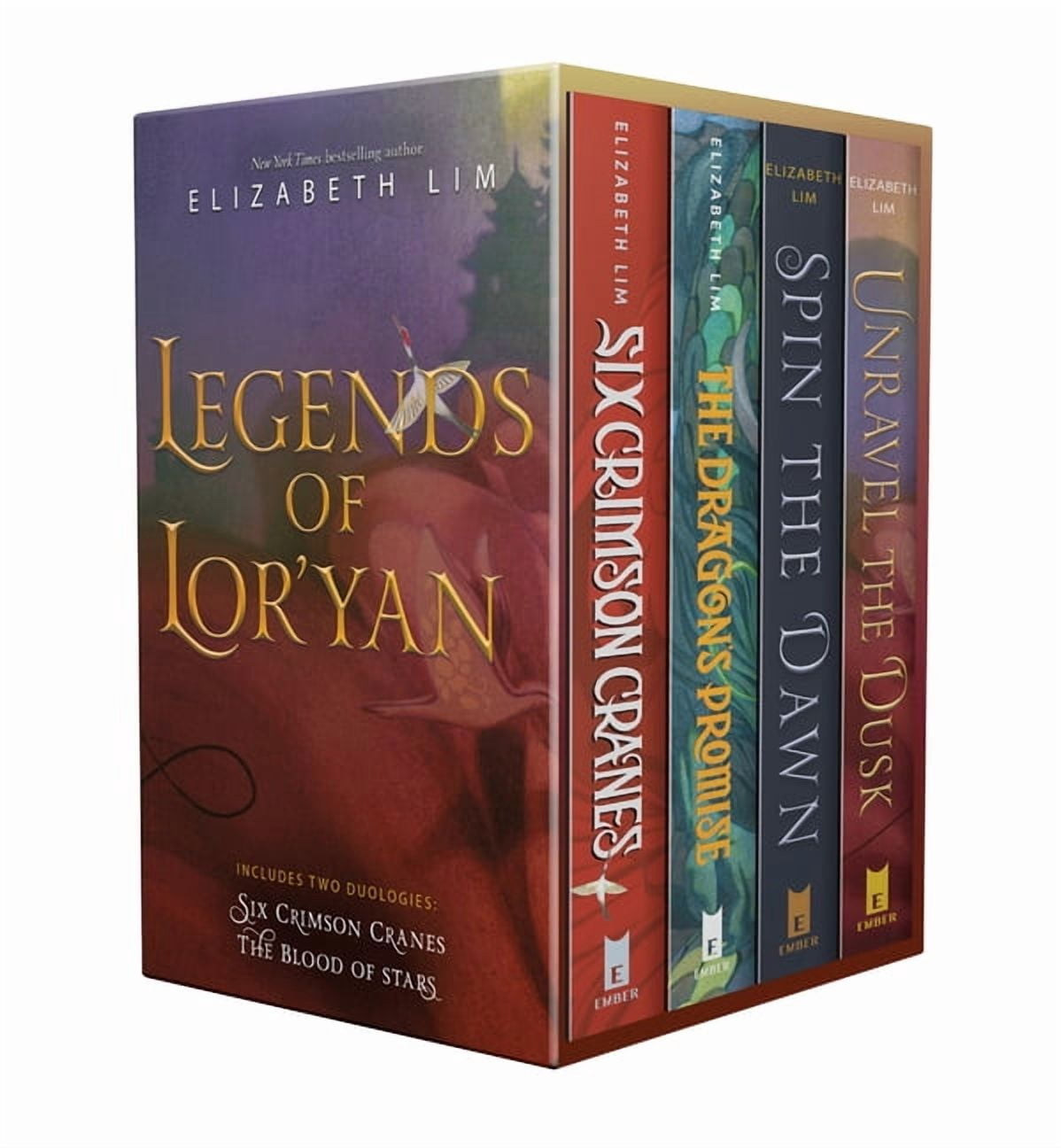 Legends of Lor'yan 4-Book Boxed Set : Six Crimson Cranes; The Dragon's Promise; Spin the Dawn; Unravel the Dusk (Paperback)