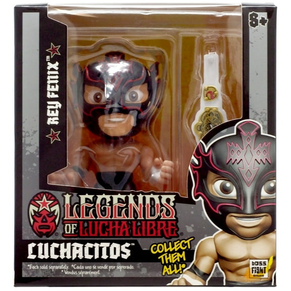 Legends of Lucha Libre Luchacitos Rey Fenix Mini Action Figure (Black Costume)