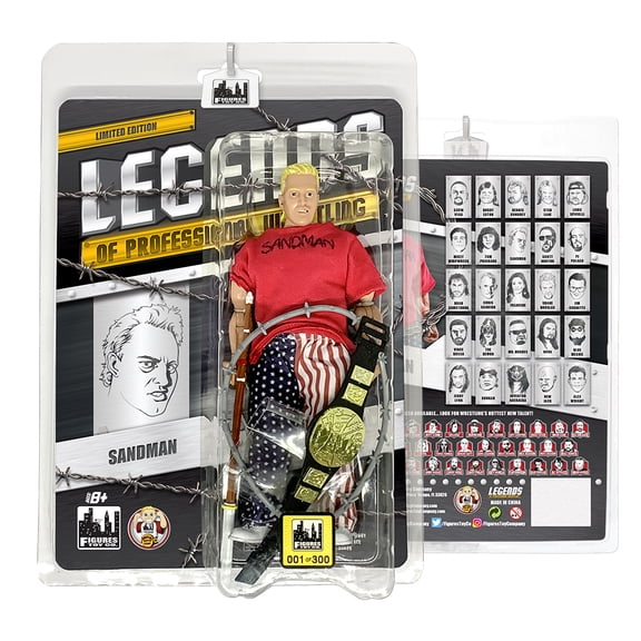 Legends of Professional Wrestling Series Action Figures: Sandman [Deluxe Variant With Accessories]