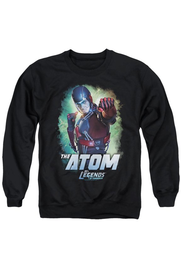 Legends of Tomorrow Atom Legends Unisex Adult Crewneck Sweatshirt (Large) Black
