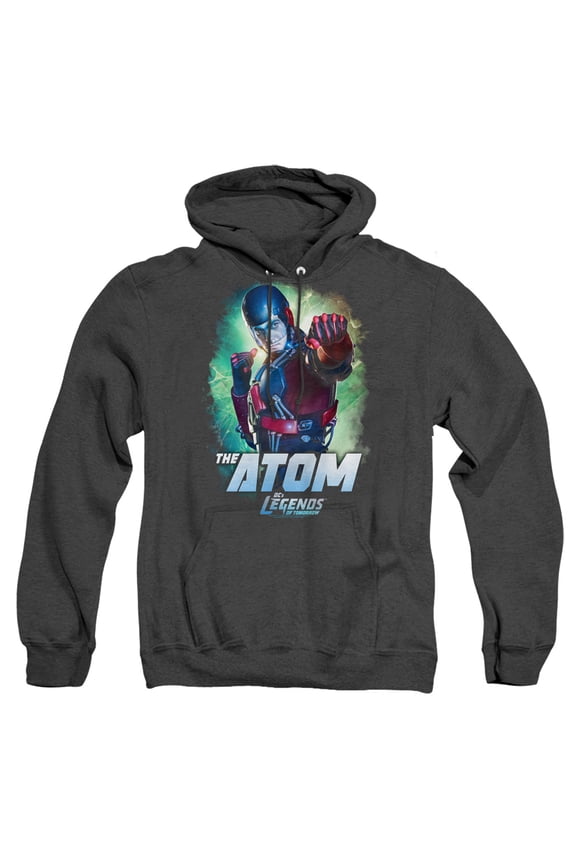 Legends of Tomorrow Atom Legends Unisex Adult Pull-Over Heather Hoodie,Black, 3X-Large