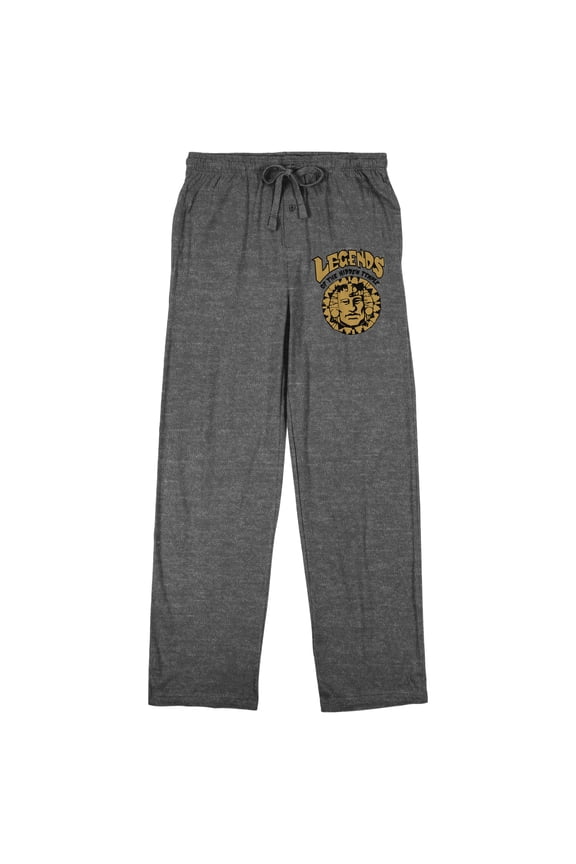 Legends of the Hidden Temple Logo Adult Heather Gray Sleep Pants-M