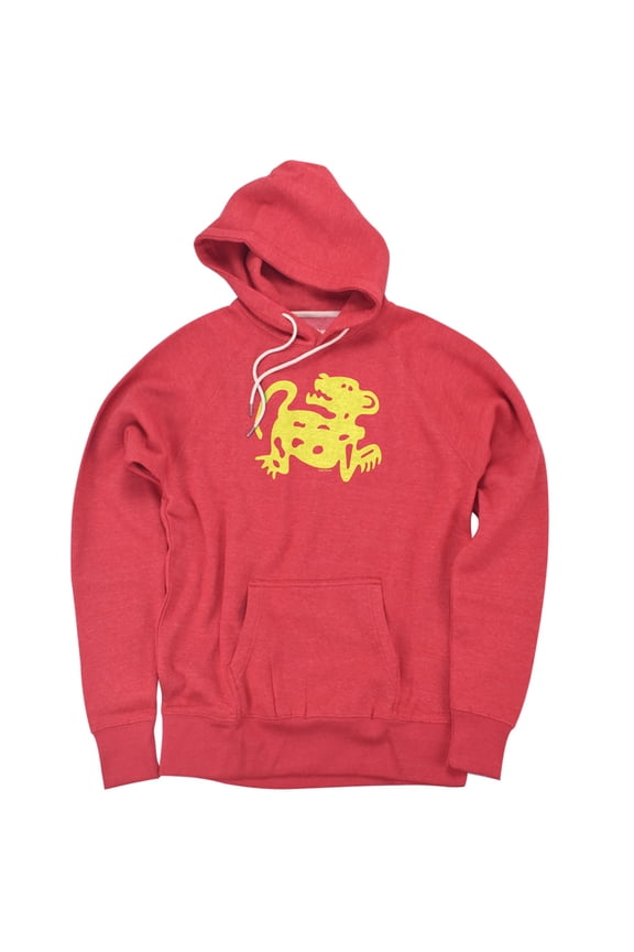 Red Jaguars Unisex Adult Slim Fit Pull-Over Heather Hoodie, Red, Small