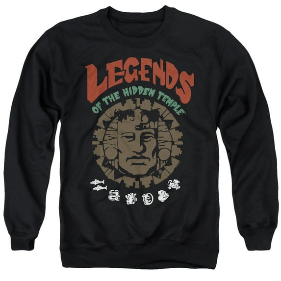 Legends of the Hidden Temple Vintage Unisex Adult Crewneck Sweatshirt, Black, 5X-Large