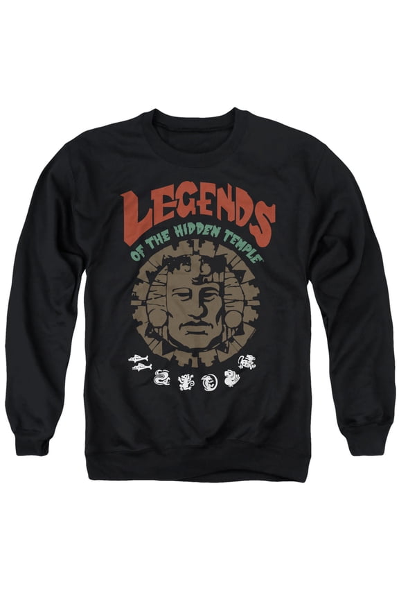 Vintage Unisex Adult Crewneck Sweatshirt, Black, Medium