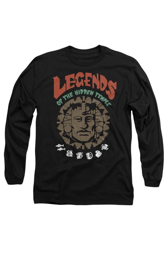 Vintage Unisex Adult Long-Sleeve T Shirt, Black, Medium