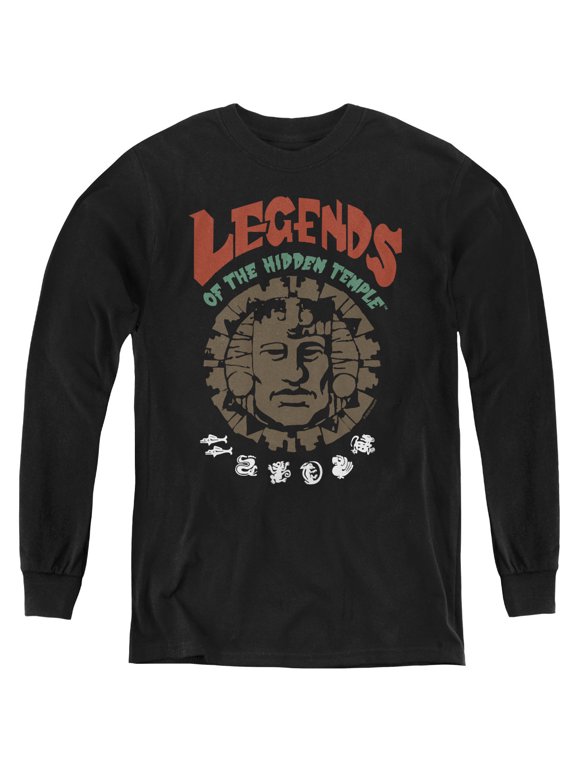 Vintage Youth Long Sleeve T Shirt, Black, Small