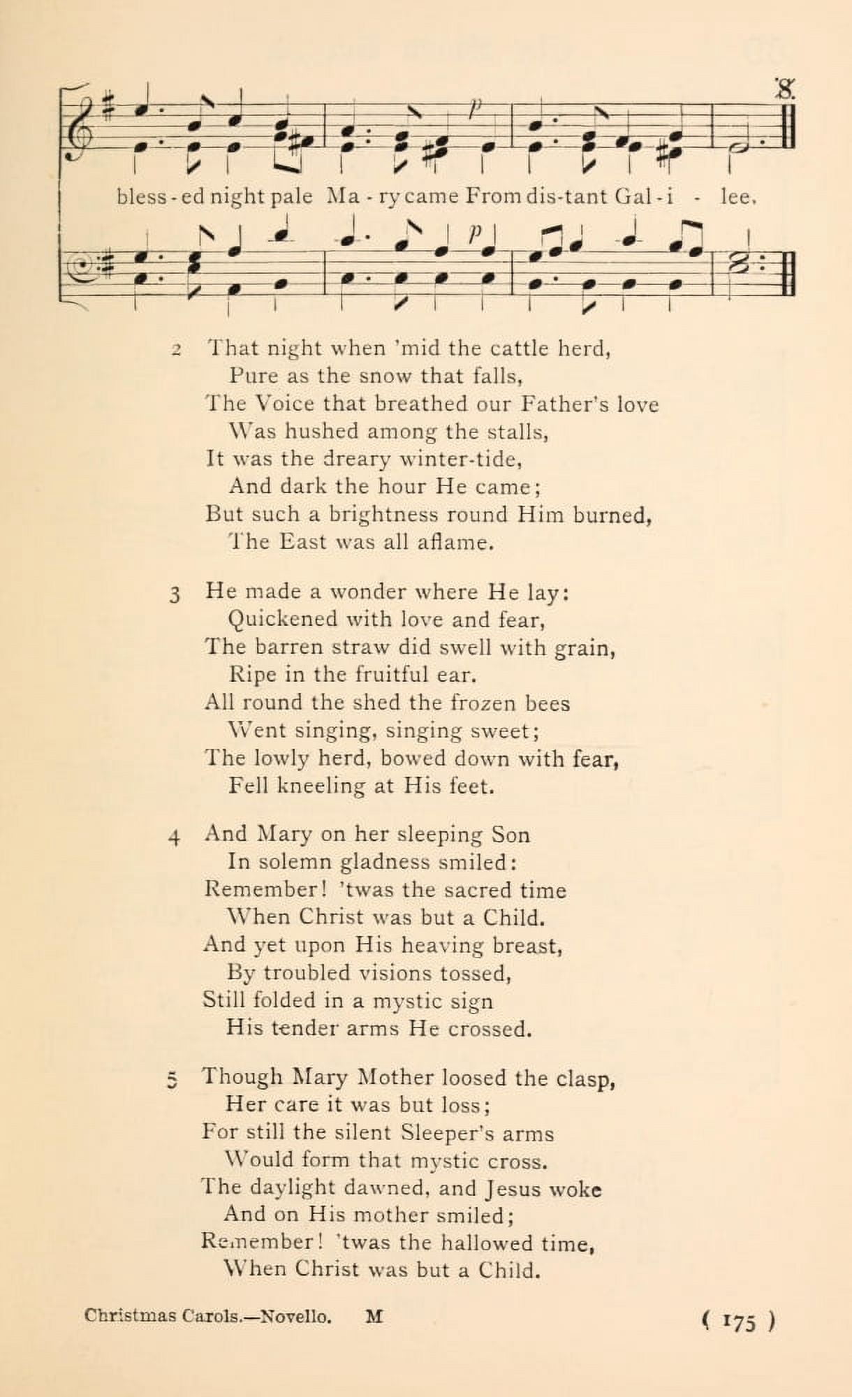 Legends of the Infancy 2 Christmas Carols New & Old 1850 Canvas Art - (18 x 24)