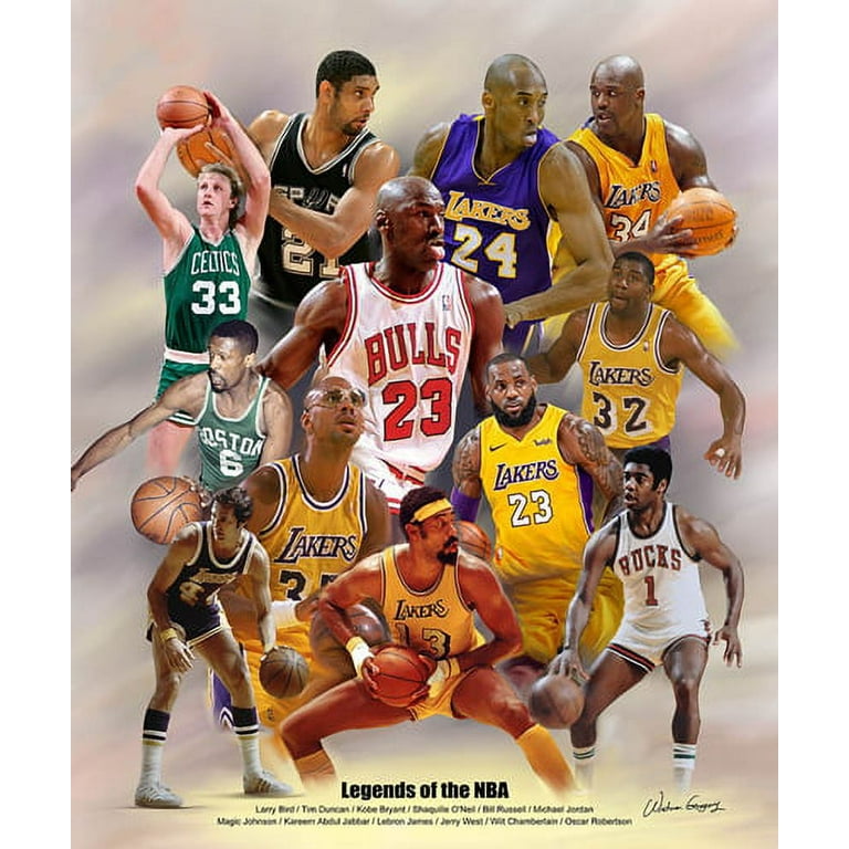 Legends of the NBA by Wishum Gregory Poster Print (20 x 24)