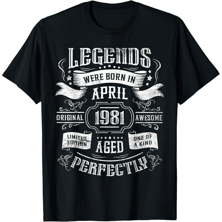Legends Are Born In April Shirt