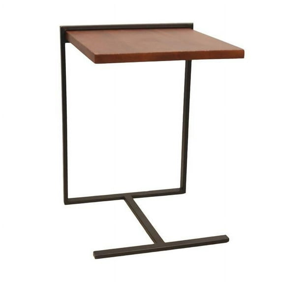 Leggero Accent Table, Chestnut & Black