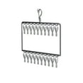 thumbnail image 1 of Legging Organizer for Closet Hanging, Pants Hangers with 20 Clips, Shorts, Skirts, Jeans, Hats, Pants Hangers Space Saving Clothes Racks Closet Organizers and Storage, 1 of 9