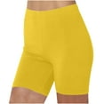 thumbnail image 1 of Legging Shorts Women Solid Color High Waisted Short Leggings Plain Yoga Gym Active Casual Cycling Shorts Soft Comfortable Short Pants Tights Shaping Boyshorts Cotton Underwear, 1 of 4