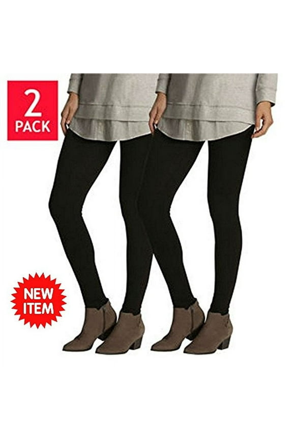 Legging Velvety Super Soft LightWeight By Felina Black 2 Pack New Arrival (Small, Black)