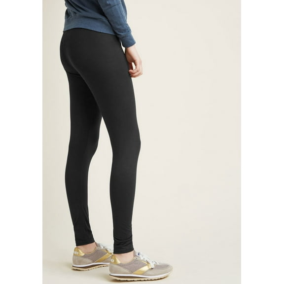 Leggings - Cropped Low-rise Solid Black 1773656642652689