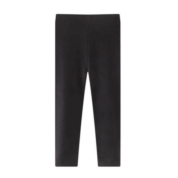 Leggings Elastic Waist Pant for Girls Solid Color Stretch Long Pants Tights Comfortable Bottoms