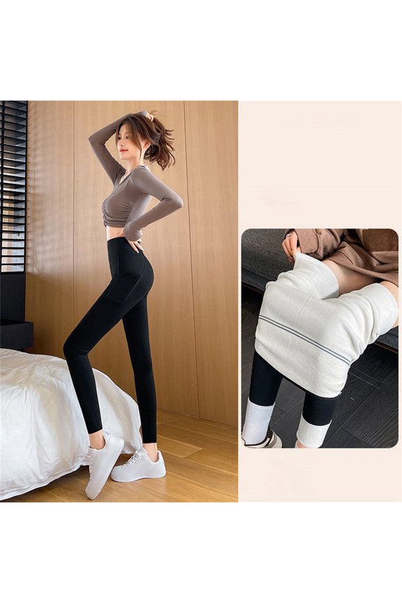 Leggings with Fleece Lining for Women Warm Clothes for Women Merino Wool Base Layer Women Winter Leggings for Women Fleece Leggings for Women Fleece Lined Leggings for Women