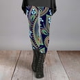 thumbnail image 1 of Leggings For Women Autumn And Winter Leggings Artistic Splash Printed Soft Stretchy Pants High Waisted Leggings For Women ,Green, 1 of 3